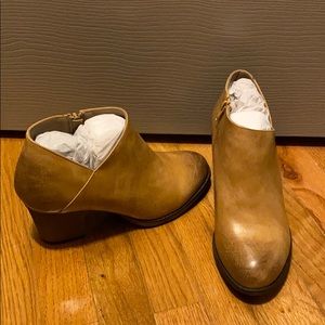 Tan ankle boot. Never worn!